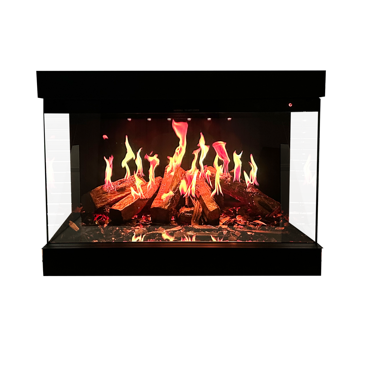 Glow Fire Hologramm 80 Einsatzkamin Elektrokamin, Standkamin modern, Elektrischer Dekokamin