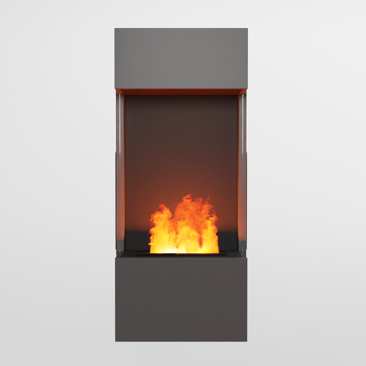 Glow Fire OGF4 Weiß Elektrokamin mit Wasserdampf, Wandkamin modern, Elektrischer Dekokamin