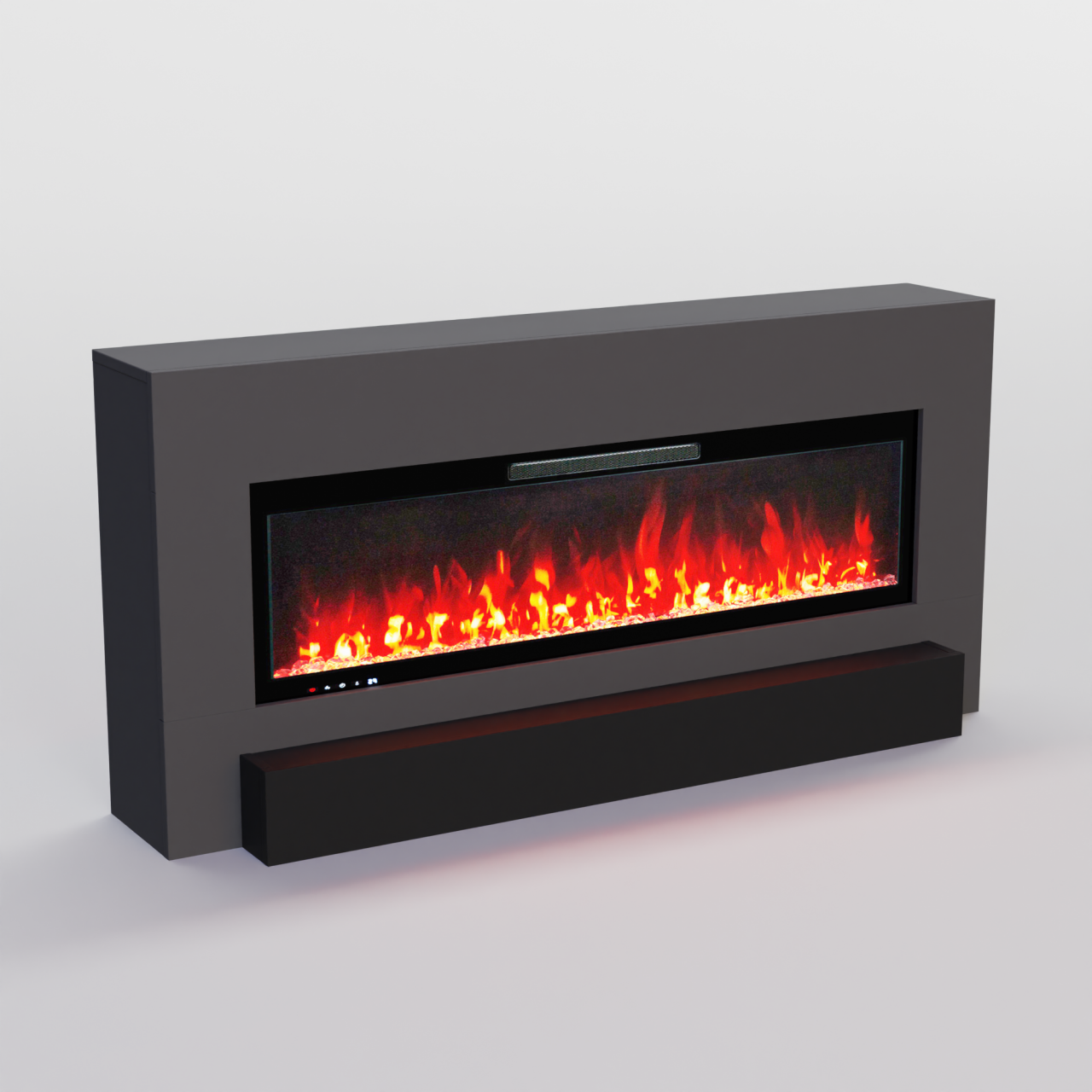 Glow Fire Hestia Weiß Elektrokamin, Standkamin, Elektrischer Standkamin mit Heizung, Dekokamin