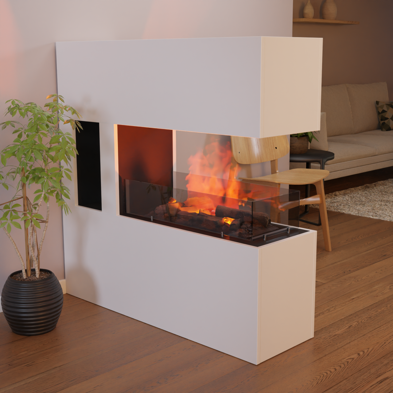 Glasscheiben-Set für Glow Fire Schiller Pocket