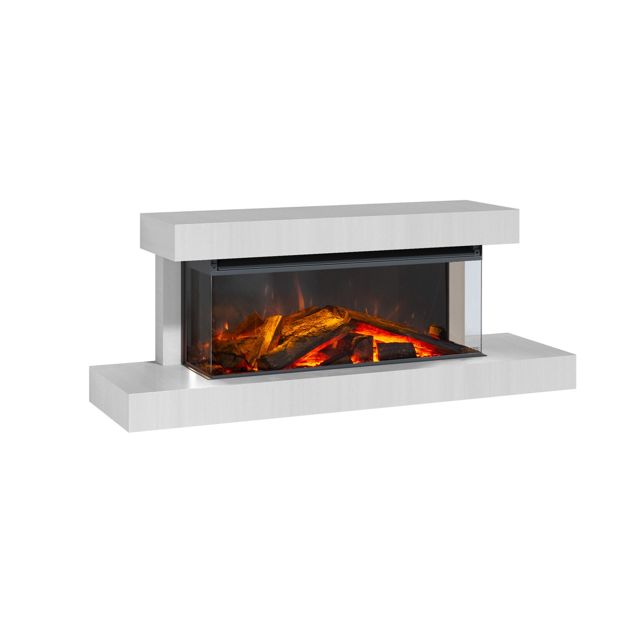 La Nordica-Extraflame Lumen 870 Elektrokamin , Elektrokamin mit Heizung, Standkamin modern, Elektrischer Dekokamin