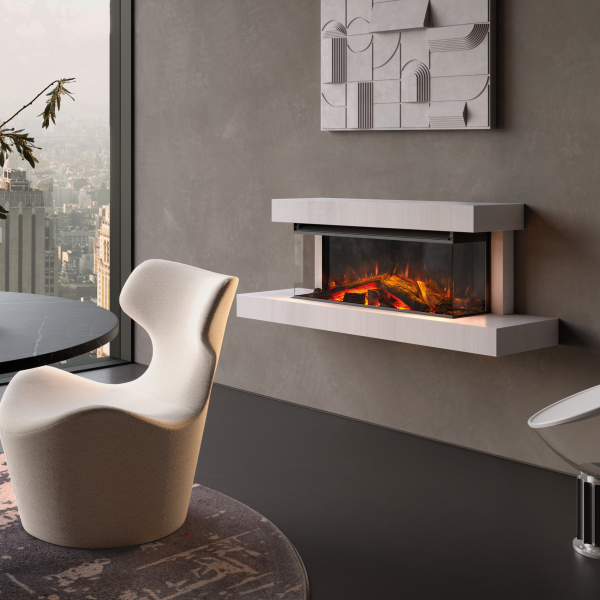 La Nordica-Extraflame Lumen 870 mit Fassade Elektrowandkamin
