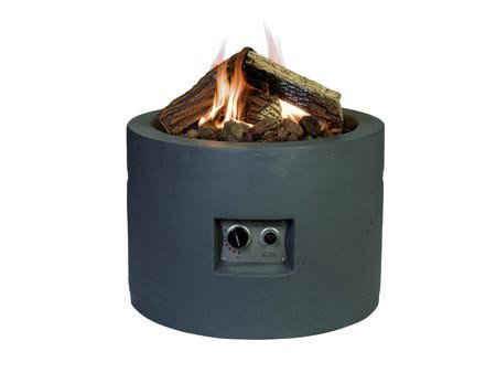 Happy Cocooning runder Feuertisch Betonlook