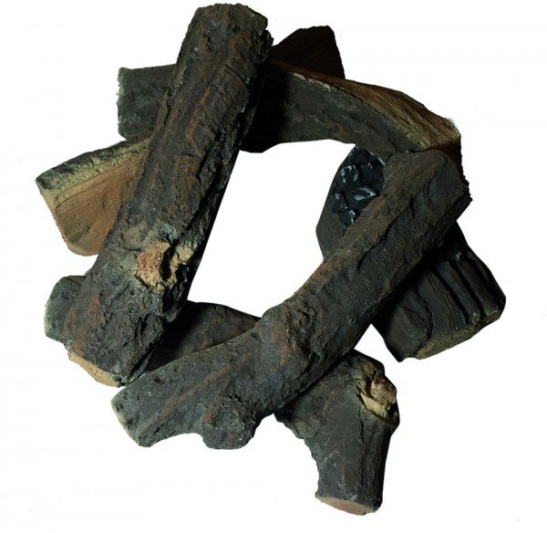 Deko Keramik Brennholz für Gas-Feuerstellen &amp; Feuertische