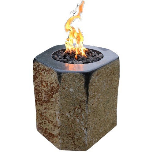 Gas-Feuerstelle Derby aus Basalt Naturstein
