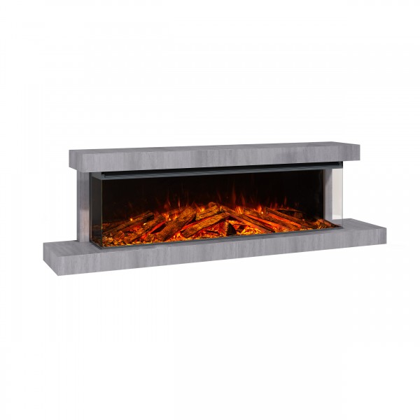 La Nordica-Extraflame Lumen 1600 mit Fassade Elektrowandkamin