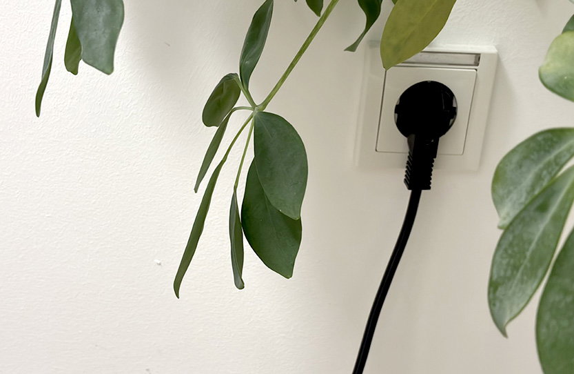 Kabel und Steckdose in Reichweite nötig