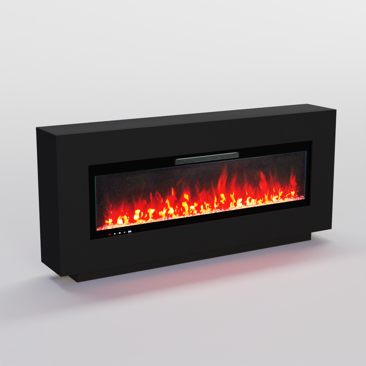 Glow Fire Demeter Weiß Elektrokamin, Standkamin, Elektrischer Standkamin mit Heizung, Dekokamin