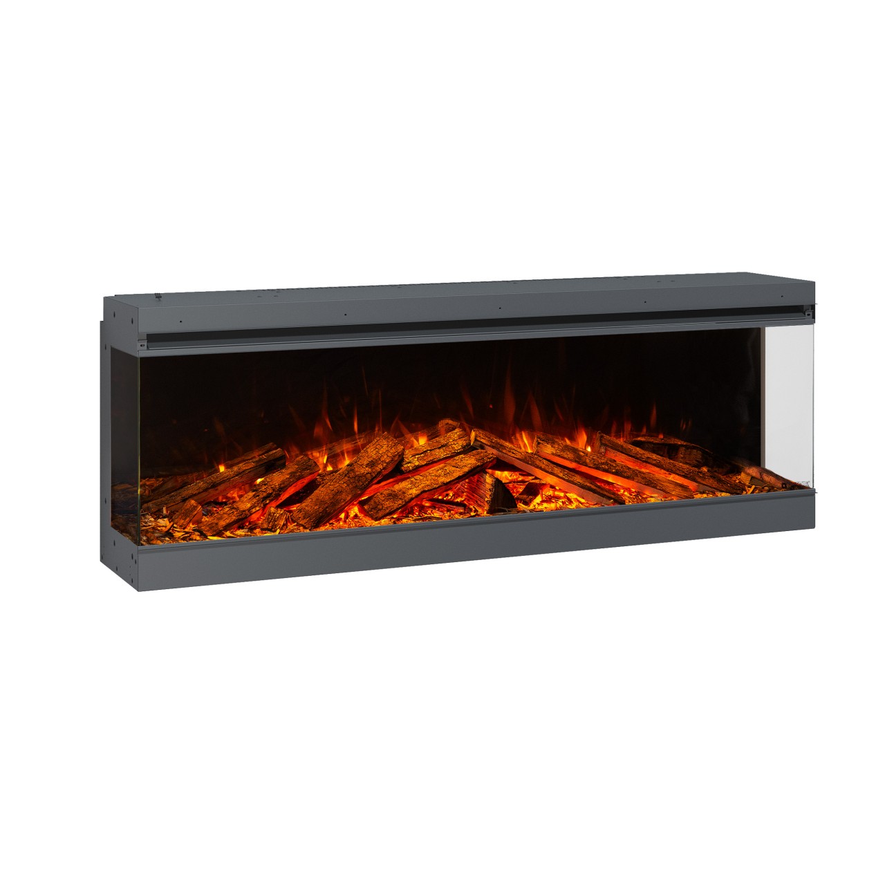 La Nordica-Extraflame Lumen 1600 Elektrokamineinsatz, Elektrokamineinsatz mit Heizung, Standkamin modern, Elektrischer Dekokamin