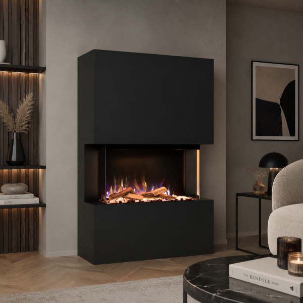Glow Fire Portia 3seitig Elektrokamin E-Motion 3D