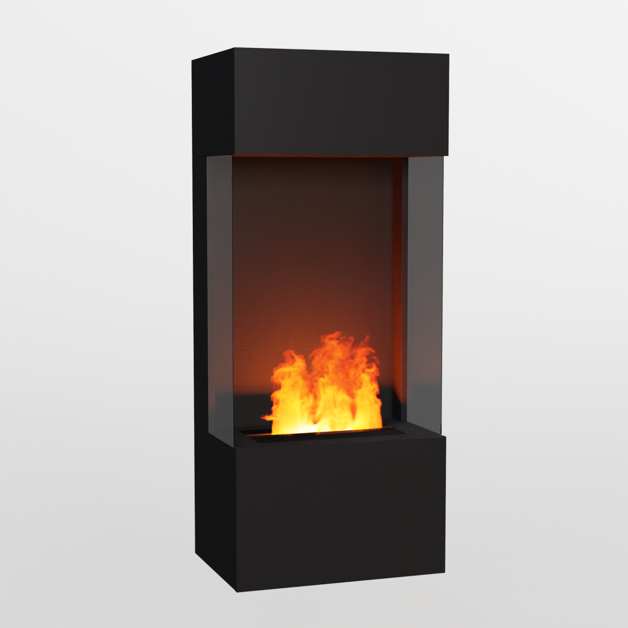 Glow Fire OGF4 Weiß Elektrokamin mit Wasserdampf, Wandkamin modern, Elektrischer Dekokamin
