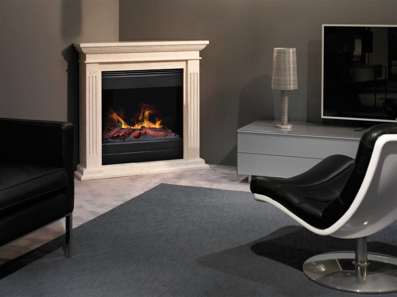Xaralyn Cadiz Elektroeckkamin Top Flame Lucius
