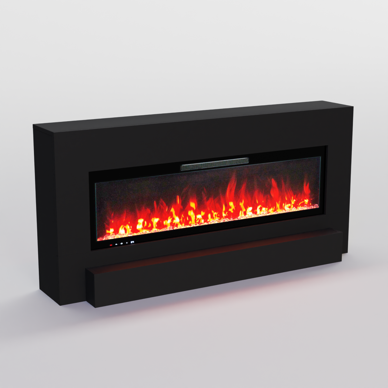 Glow Fire Hestia Weiß Elektrokamin, Standkamin, Elektrischer Standkamin mit Heizung, Dekokamin