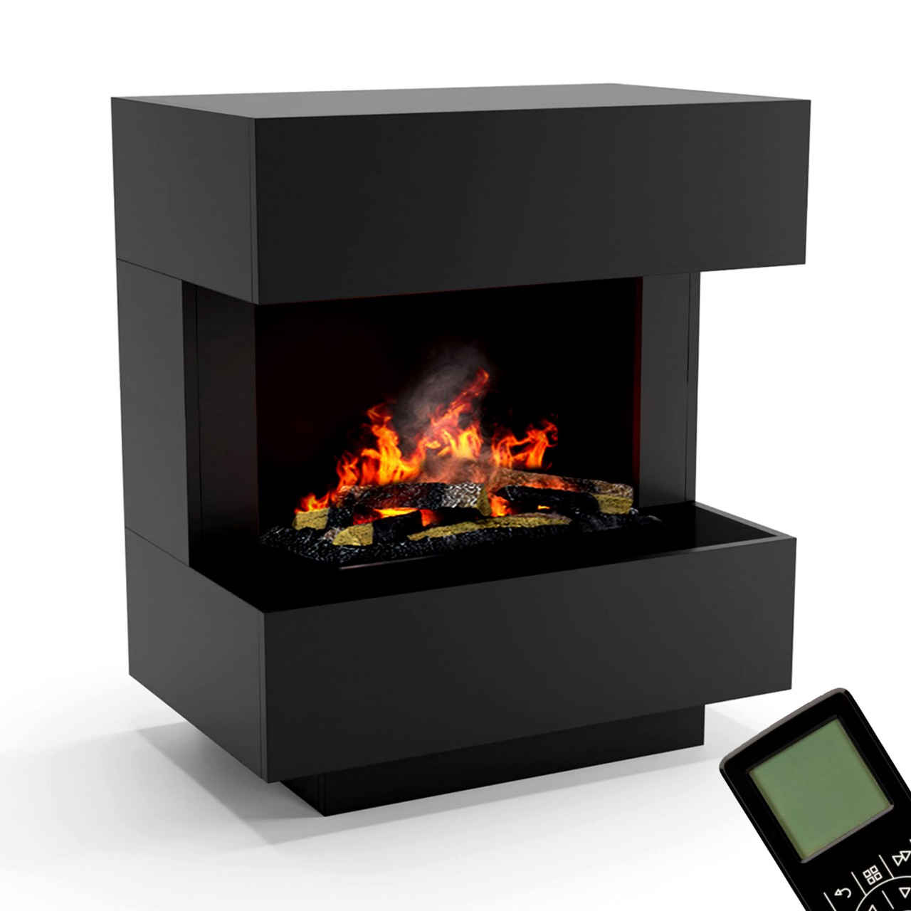 Glow Fire Kleist Elektrokamin Opti-Myst Cassette 600 mit Holzdekoration