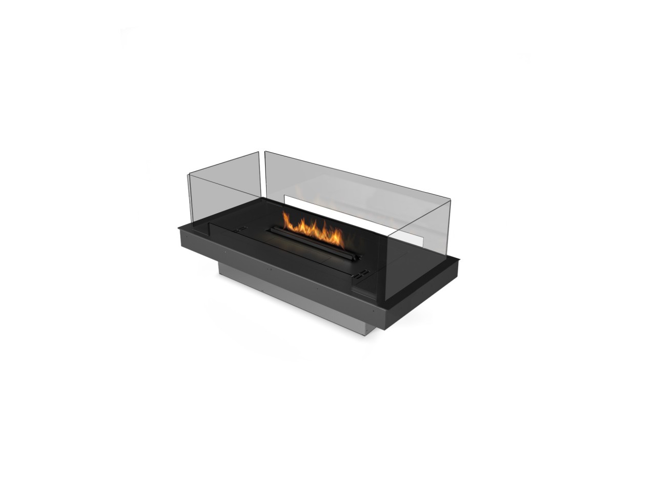 Planika FLA4+ mit Rundumverglasung (Fire Line Automatic 4) Automatischer Ethanol Brenner