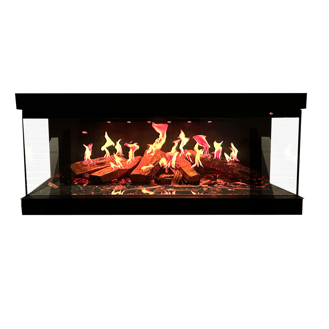 Glow Fire Hologramm 140 Einsatzkamin Elektrokamin, Standkamin modern, Elektrischer Dekokamin