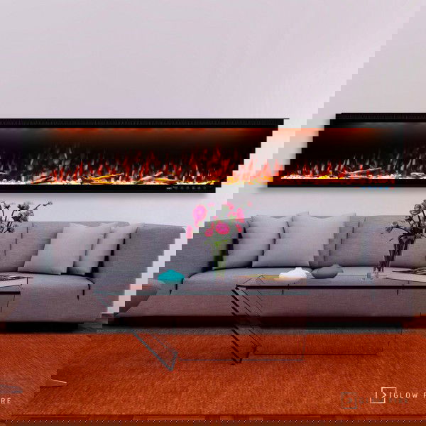 Glow Fire Smart Wall Elektrokamin Einbau LED 91 - 254 cm