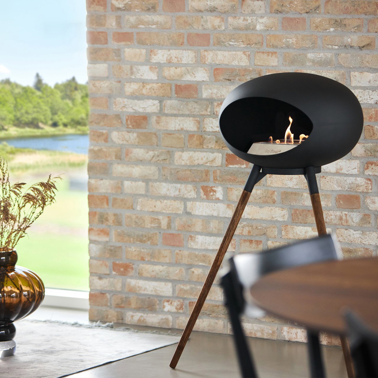Le Feu Ground High Ethanolkamin mit modernem Design