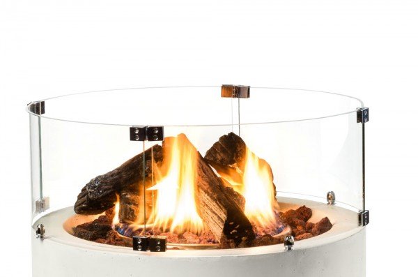 Happy Cocooning Glasschirm für runde Feuertische