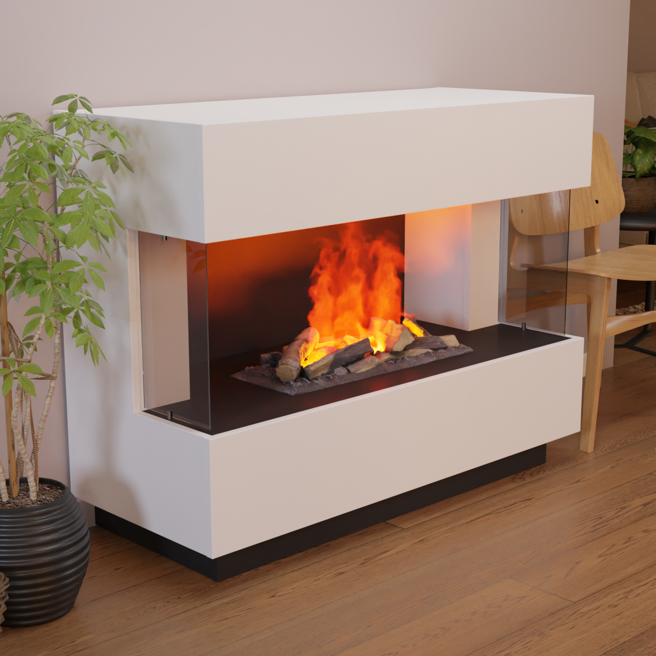Glasscheiben-Set für Glow Fire Kant