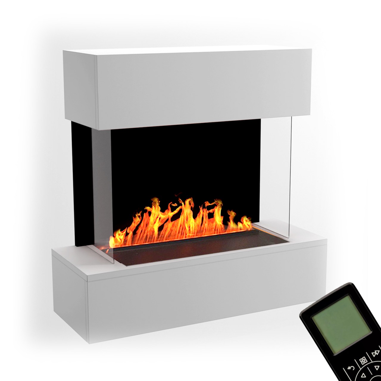 Glow Fire Hölderlin Elektrokamin Opti-Myst Cassette 500 ohne Holzdekoration