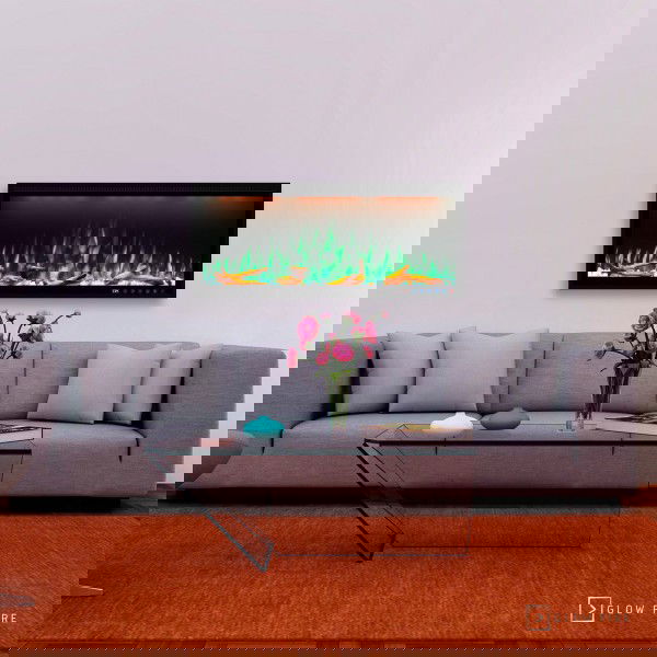 Glow Fire Smart Wall Elektrokamin Einbau LED 91 - 254 cm