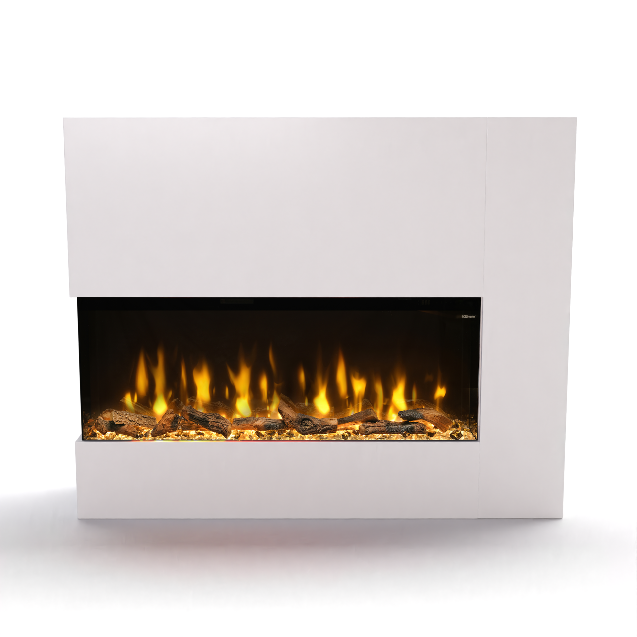 Dimplex Case 3 Elektrokamin, moderner Elektrokamin – Weiß (153,9x125,5x37,9cm)