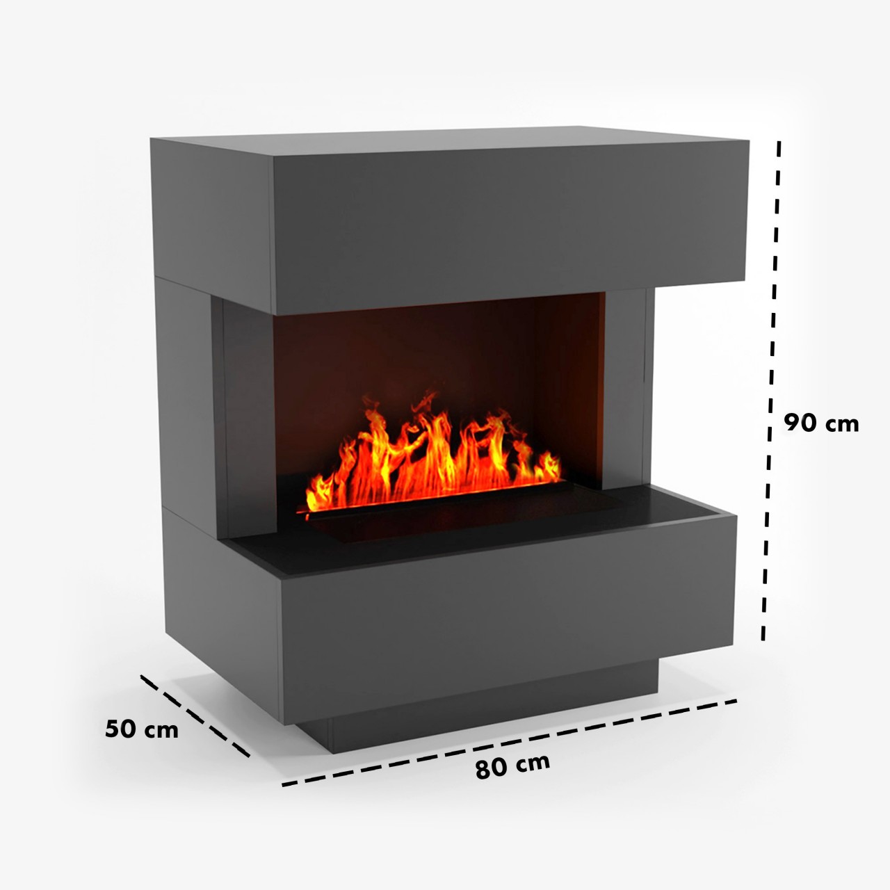 Glow Fire Kleist Elektrokamin Opti-Myst Cassette 500 ohne Holzdekoration