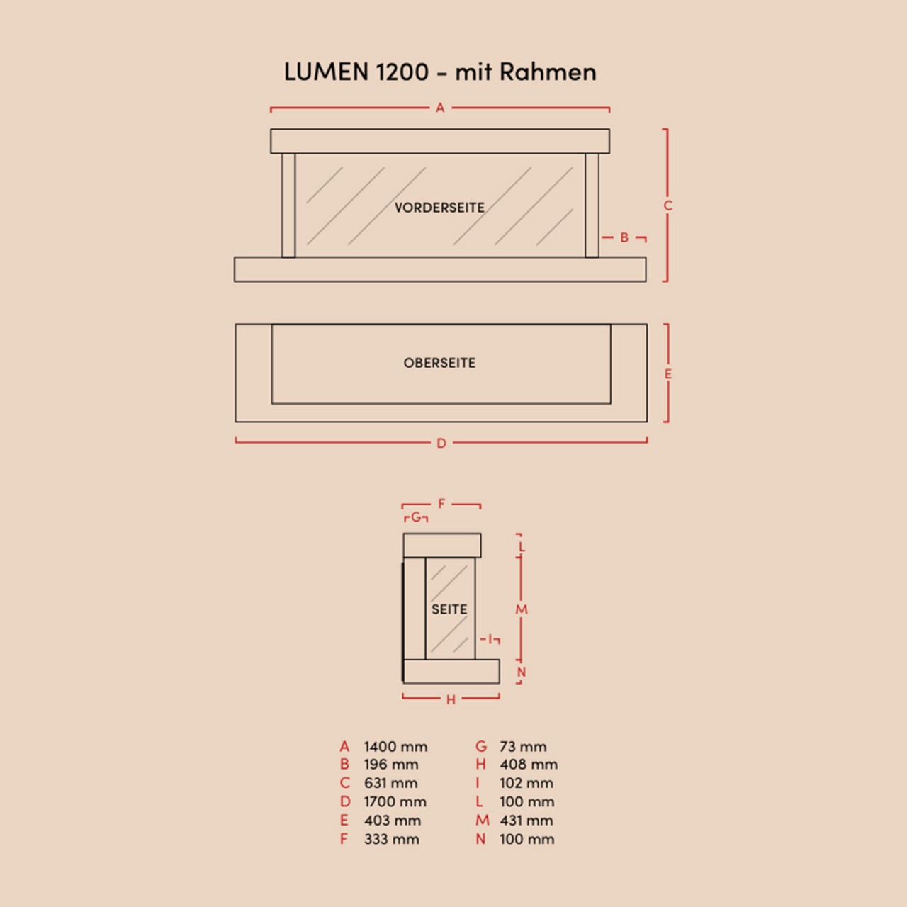 La Nordica-Extraflame Lumen 1200 Elektrokamin , Elektrokamin mit Heizung, Standkamin modern, Elektrischer Dekokamin