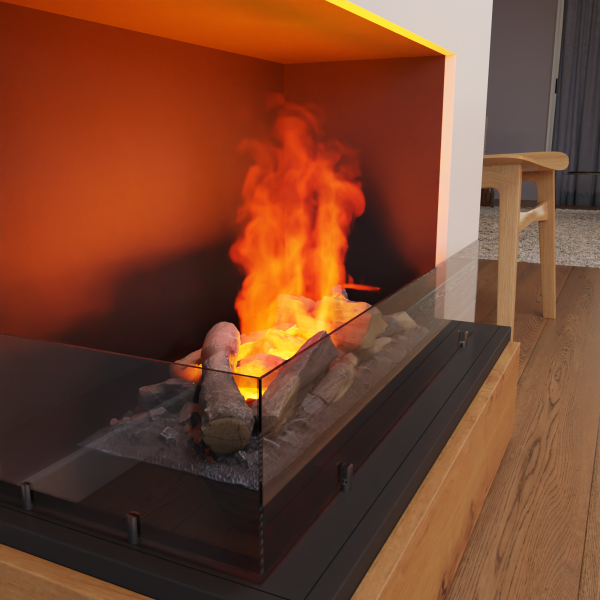 Glasscheiben-Set für Glow Fire Planck (Links)