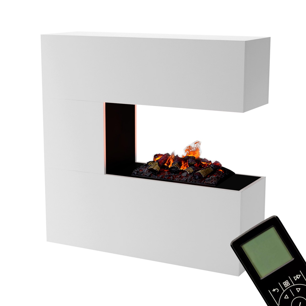 Glow Fire Schiller Elektrokamin Opti-Myst Cassette 500 mit Holzdekoration
