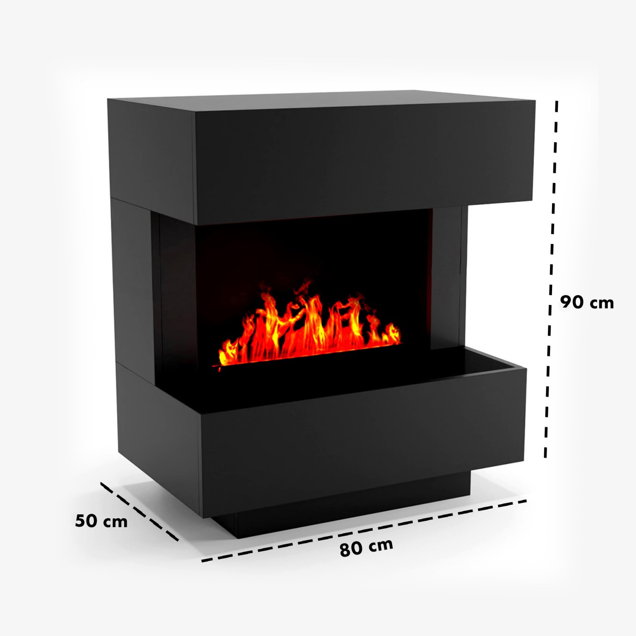 Glow Fire Kleist Elektrokamin Opti-Myst Cassette 500 ohne Holzdekoration