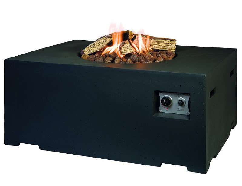 Happy Cocooning rechteckiger Feuertisch Betonlook