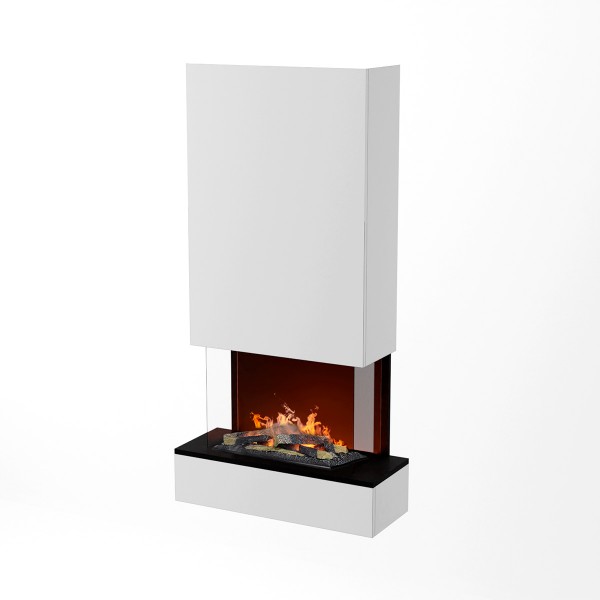 GLOW FIRE Hölderlin Wasserdampf Kamin - 80x158cm, LED 3D-Flammen, Fernbedienung
