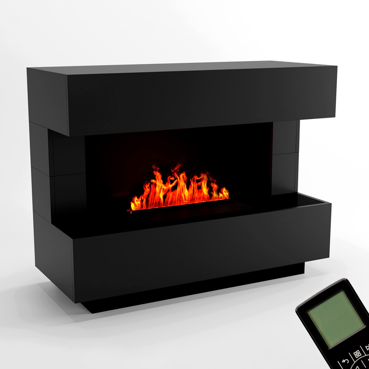 Glow Fire Kant Elektrokamin Opti-Myst Cassette 500 ohne Holzdekoration