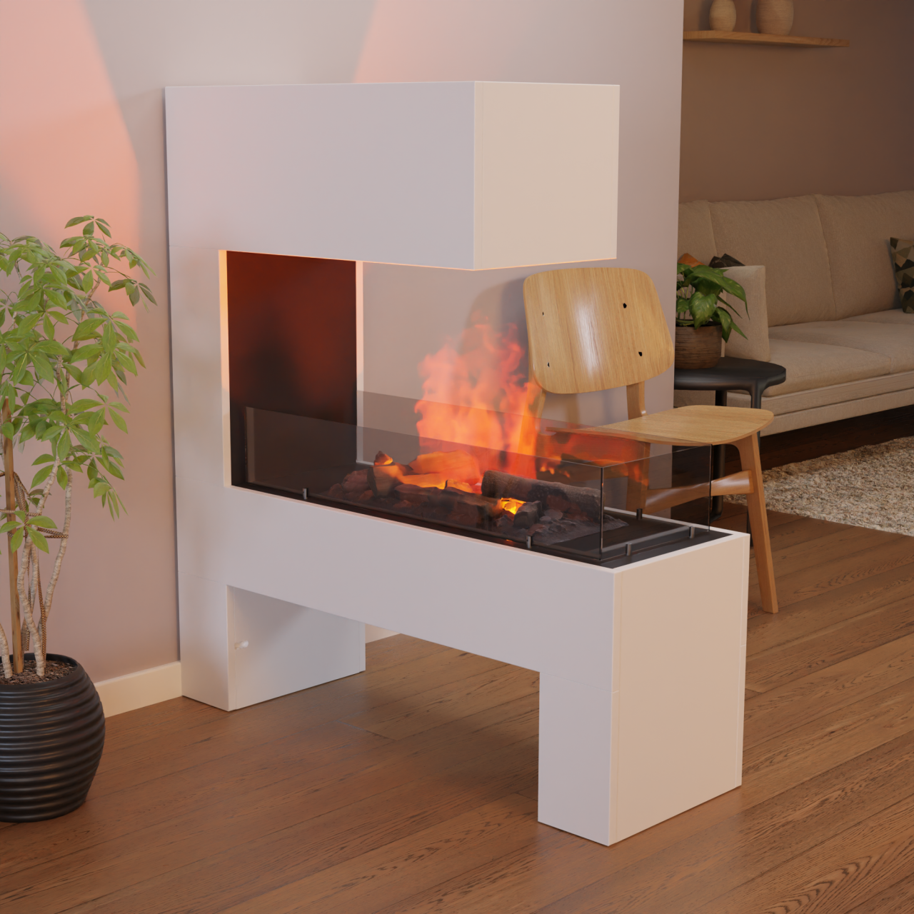 Glasscheiben-Set für Glow Fire Mozart