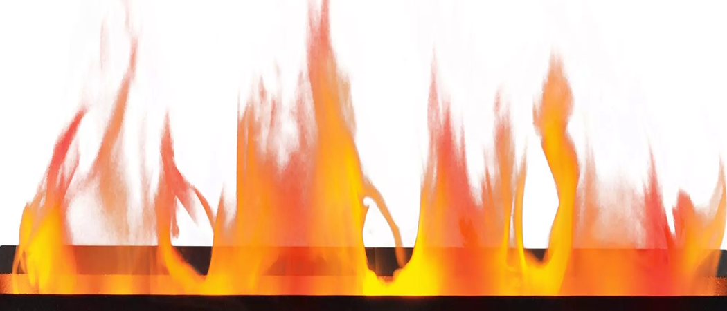 Wasserdampfkamin Flammeneffekt – dreidimensionale Flamme aus echtem Wasserdampf, LED-beleuchtet