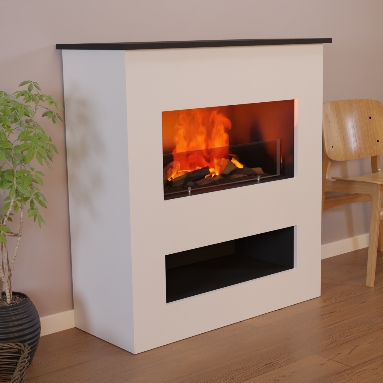 Glasscheiben-Set für Glow Fire Brecht