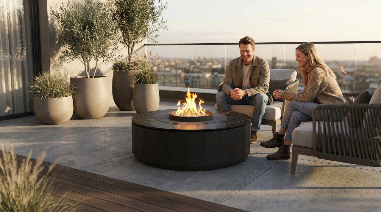 Planika Comet Outoor Table mit BEV Automatikbrenner