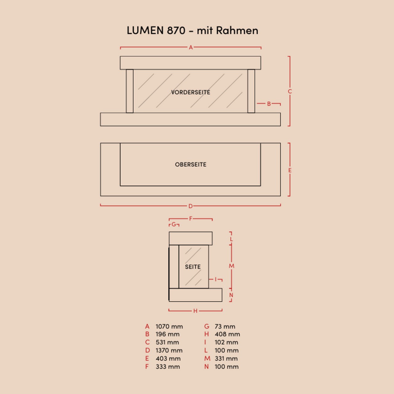 La Nordica-Extraflame Lumen 870 Elektrokamin , Elektrokamin mit Heizung, Standkamin modern, Elektrischer Dekokamin