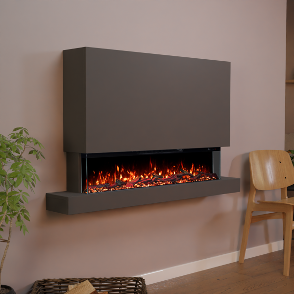 Glow Fire Clear Wall XL Elektrokamin