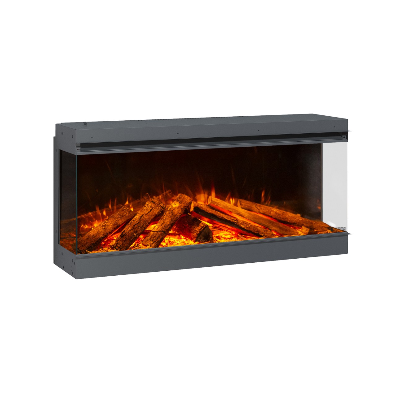 La Nordica-Extraflame Lumen 1200 Elektrokamineinsatz, Elektrokamineinsatz mit Heizung, Standkamin modern, Elektrischer Dekokamin