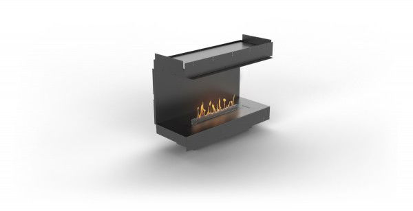 Planika Forma Firebox THREE-SIDED mit BEV Automatikbrenner